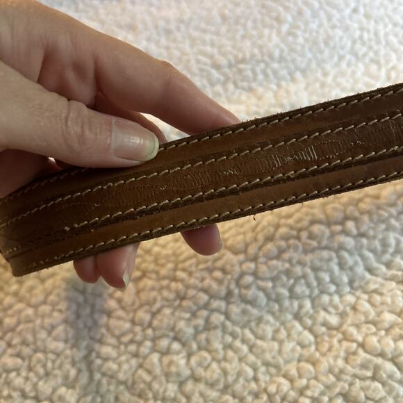 Banana Republic Men’s Full Grain Solid Leather Belt Brown Size 34 - Picture 4 of 14